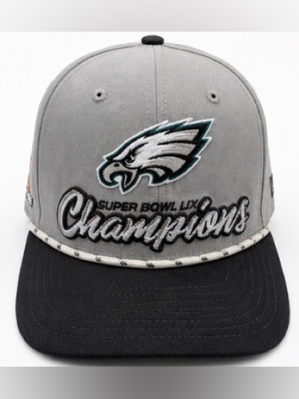 [New Era] Philadelphia Eagles Super Bowl LIX Champions Adjustable Gray Cap